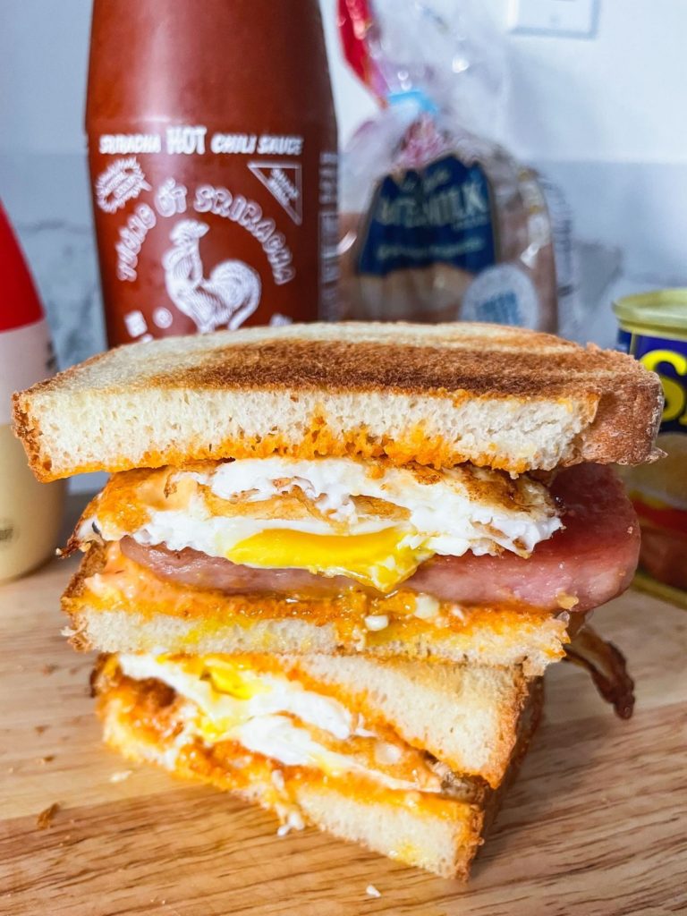 Spicy egg sandwich, Recipe