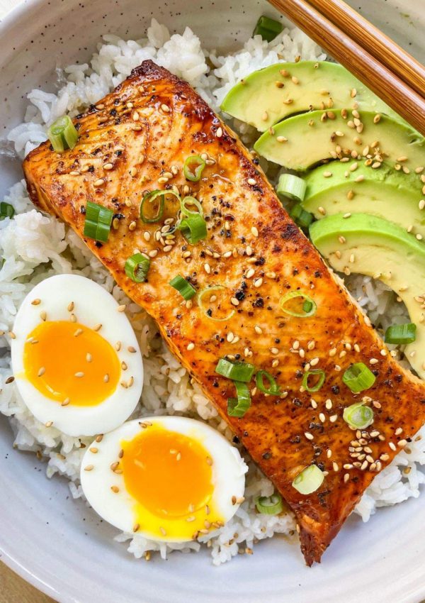 Air Fryer Salmon Teriyaki